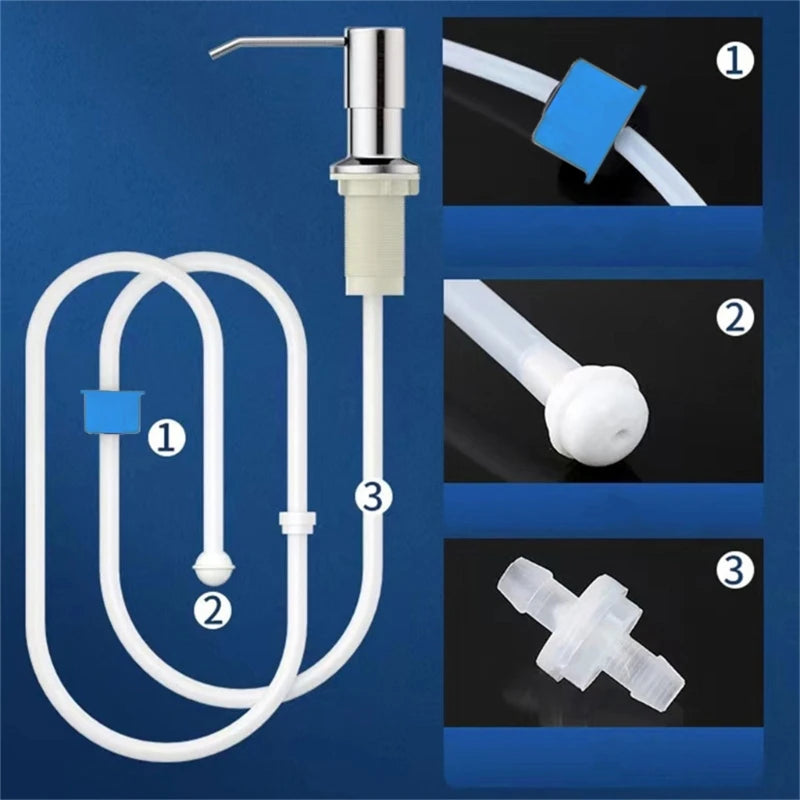 Practical Soap Dispenser for Kitchen Bathroom Easy to Install Bottle for Hand Sanitizers Shampoos Shower Gel