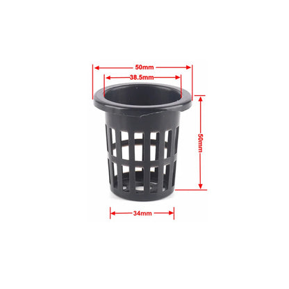 Hydroponic Basket 10pcs Plant Containers Grow Pots High Quality Round Shape Heavy Duty Net Cups Indoor and Outdoor Home Supplies