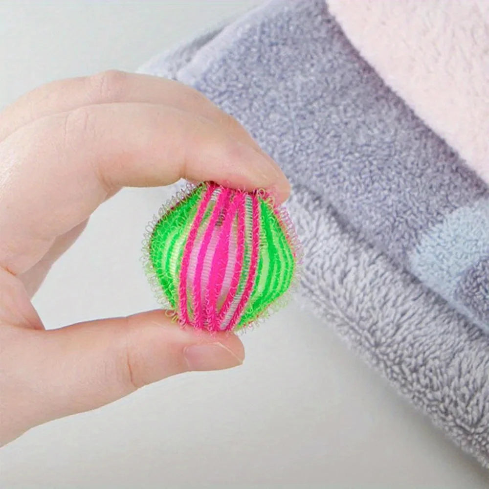 6PCS Pet Hair Remover for Laundry Lint Remover Washing Balls Reusable Dryer Nylon Balls Dogs Cats Hair Lint Remover for Laundry