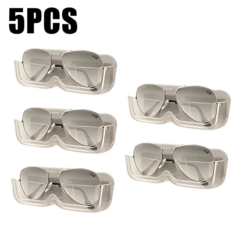10PCS Eyeglasses Organizer Premium Sunglasses Display Case Wall Mounted No-Punch Sunglasses Organizer Home Organization