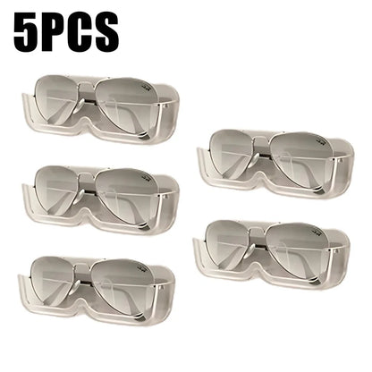10PCS Eyeglasses Organizer Premium Sunglasses Display Case Wall Mounted No-Punch Sunglasses Organizer Home Organization