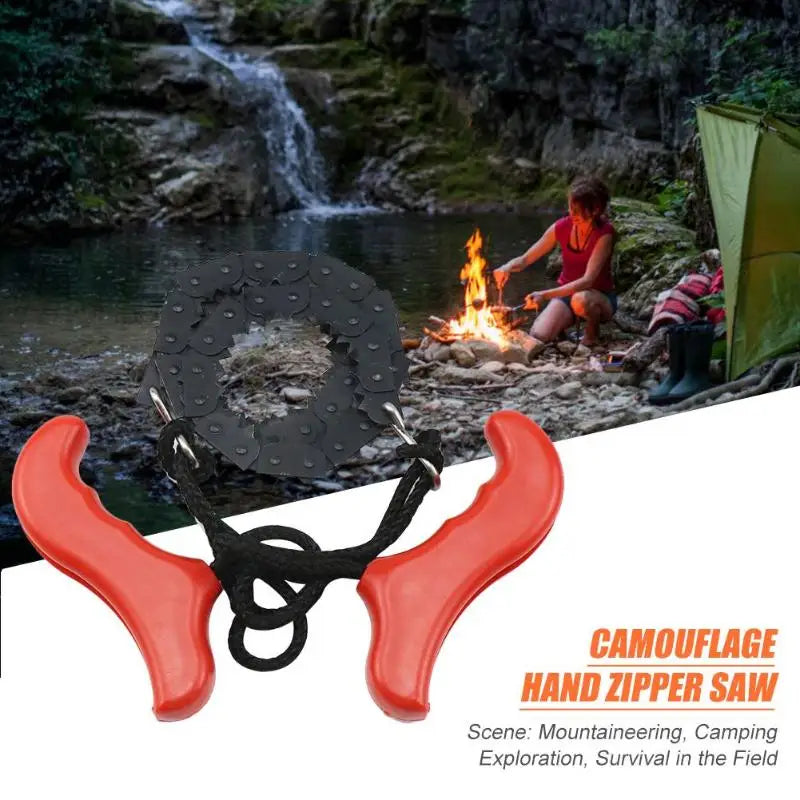 Portable Hand Zipper Wire Saw Garden Logging Chain Saw Hand Saw Pocket Saw Outdoor Survival Hand Drawn Wire Saw Logging Saw