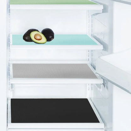 Silicone Refrigerator Liner Square Drawer Mat anti-slip Anti-mildew Refrigerator Compartment Protection Cuttable Mat