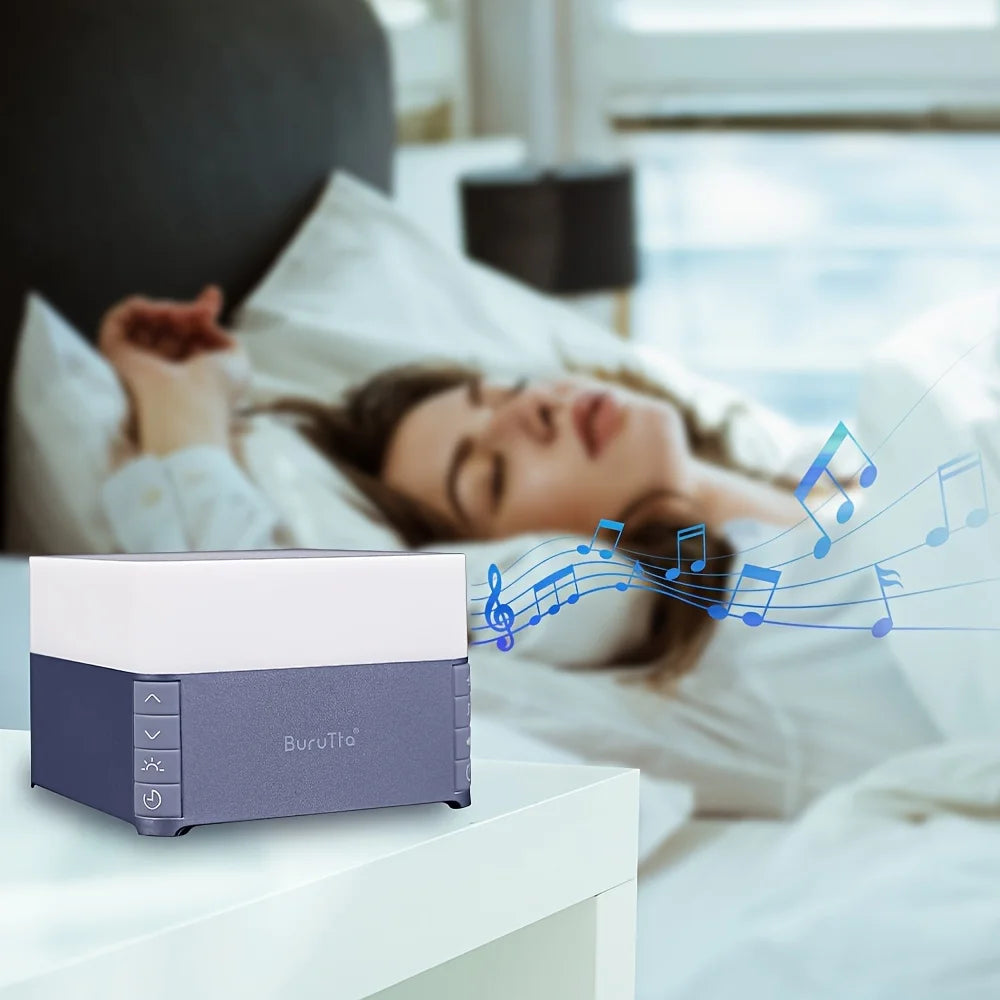 White Noise Sound Machine, Sleep Aid Device with 39 Soothing Sounds & Breathing Light Portable Baby Sleep Soother with Timer