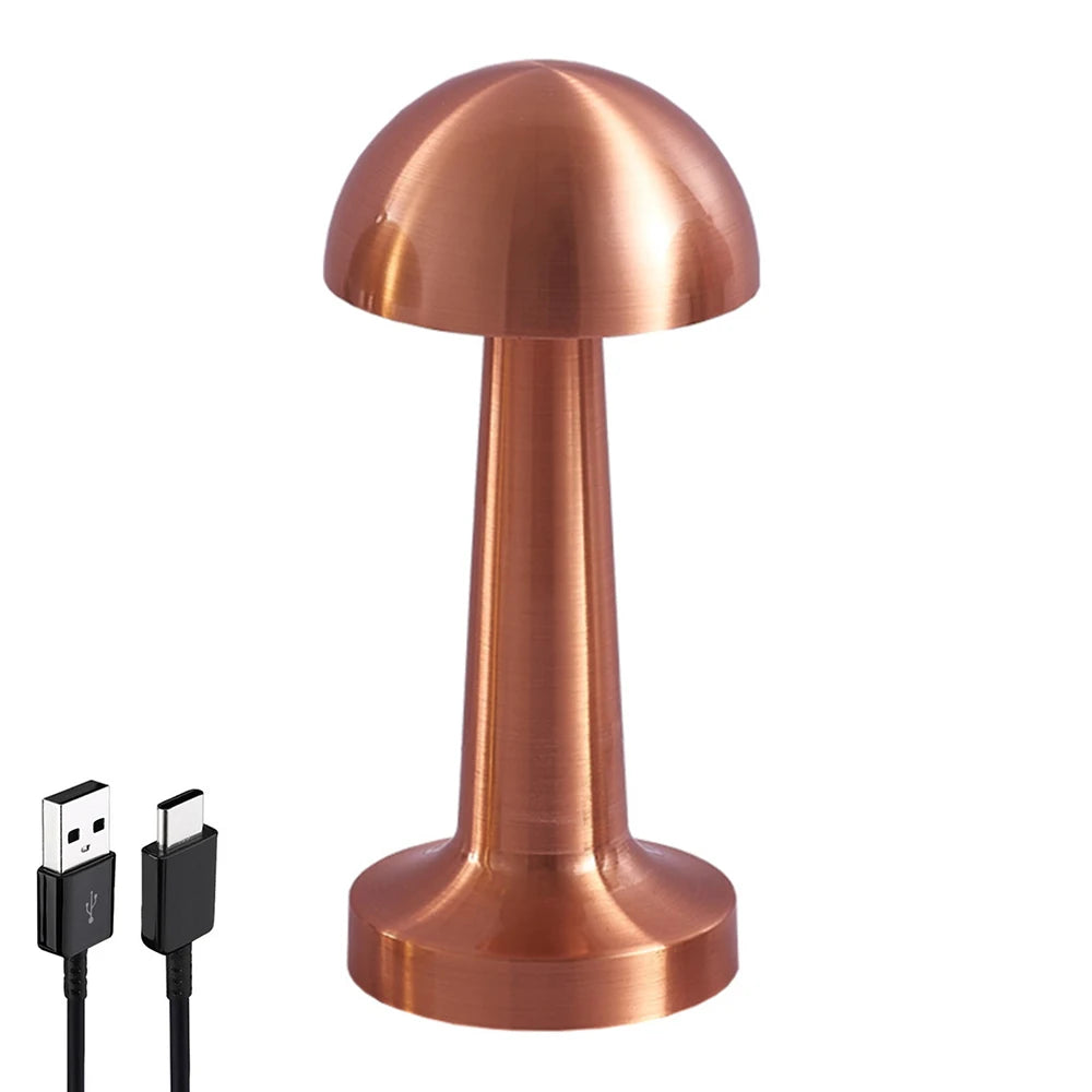 LED Touch Table Lamp Desktop Night Light Rechargeable Cordless Decor Lamp for Restaurant Hotel Bar Bedroom Bedside Light Lamp