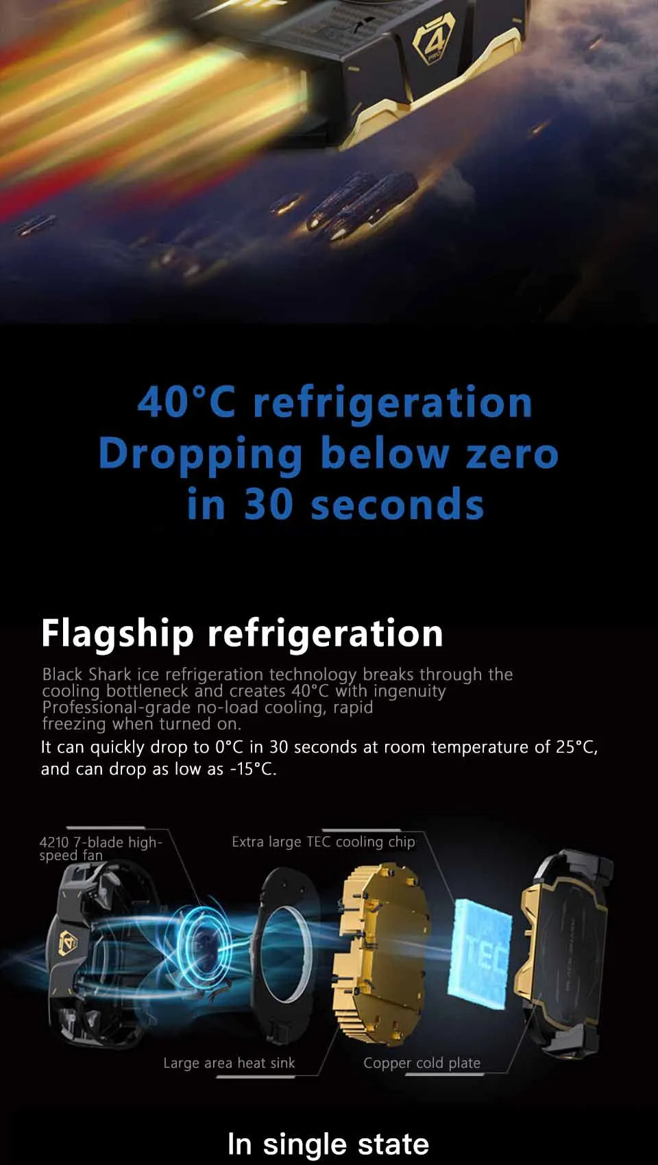 Original Black Shark Cooler 4 3 Pro 4Pro Smart FunCooler For xiaomi black shark nubia lenovo phone