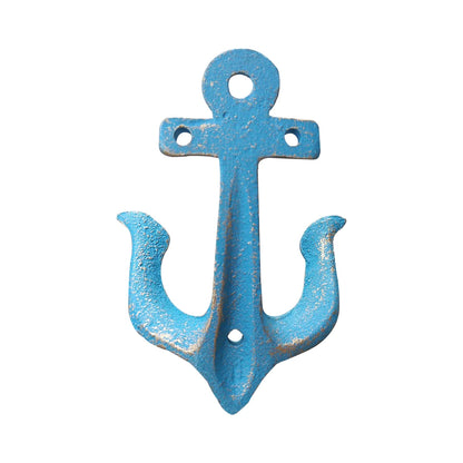Cast Iron Nautical Anchor Wall Hooks Coastal Theme Decorative Hooks Towel Hanger Jacket Holder Unique Key Hooks Backpack Racks