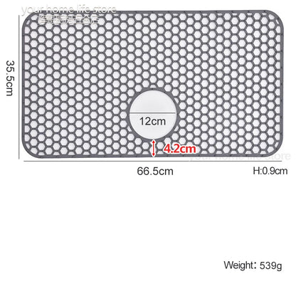 Sink Protectors for Kitchen Sink,Sink Mat,Grid Silicone Kitchen Sink Mat for Bottom of Stainless Steel Sink,Heat resistant mat