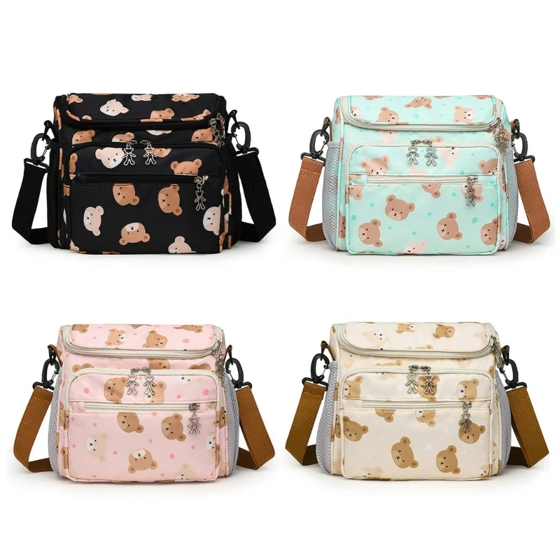 Spacious Mother Bag for Baby Essential Multifunction Baby Gear Organizes Bag Essential Baby Travel Bag Easy Access Storage