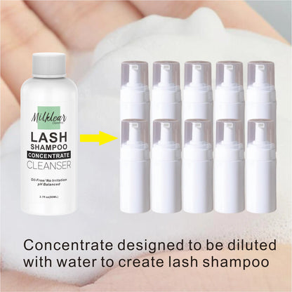 Lash Shampoo Concentrate Solution High Concentration 80ML DIY Eyelash Cleanser Concentrate for Lash Extensions for Home