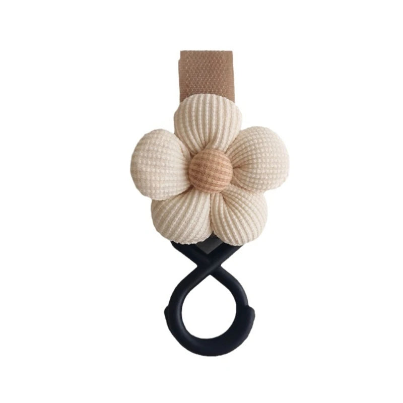 Baby Stroller Hook Sweet Flower Children Cart Umbrella Hanging Bag Storage Loop Hook Infant Supplies Storage Accessories