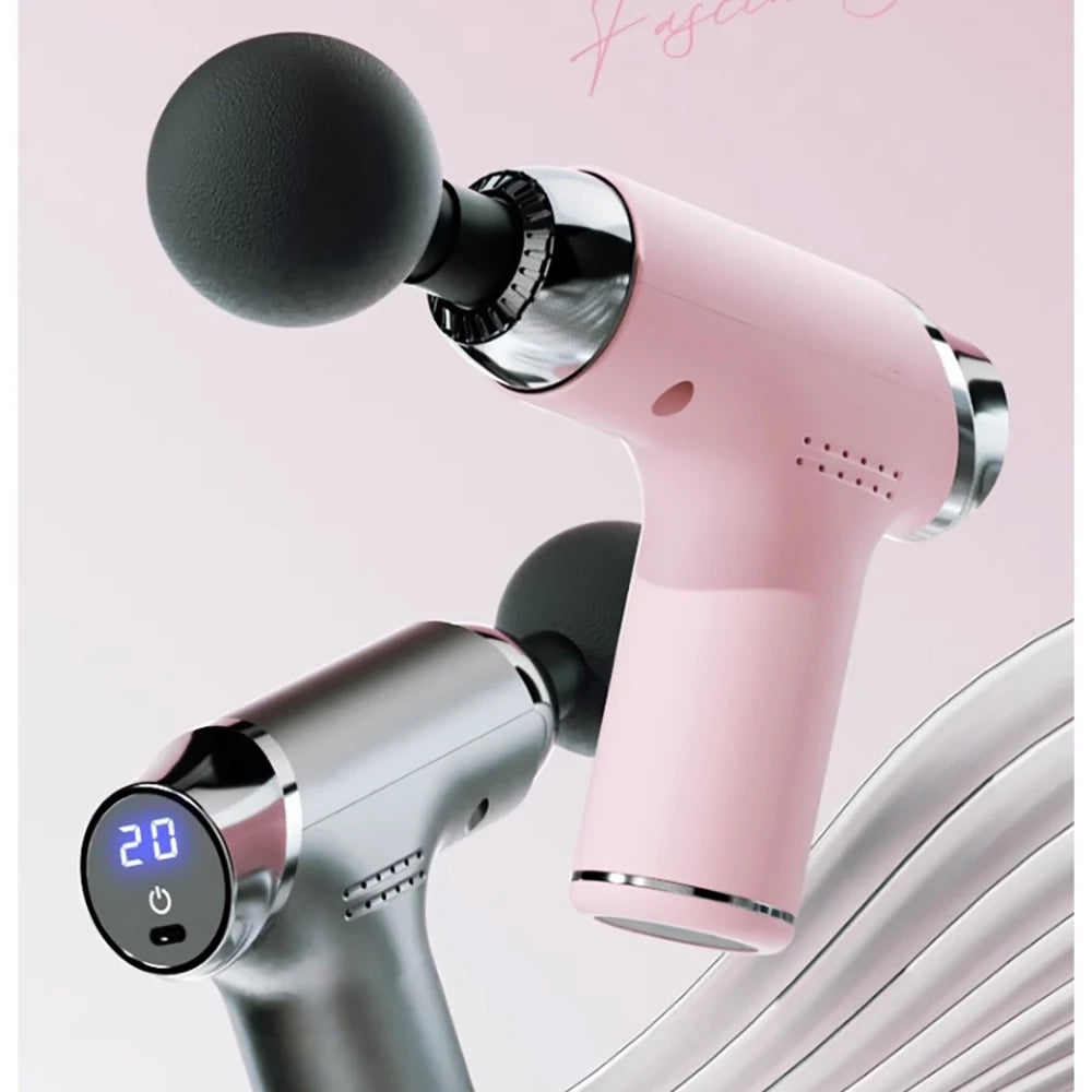 Mini Massage Gun Deep Tissue Muscle Relief Electric Portable for Home Gym Sports Recovery Rechargeable Tool