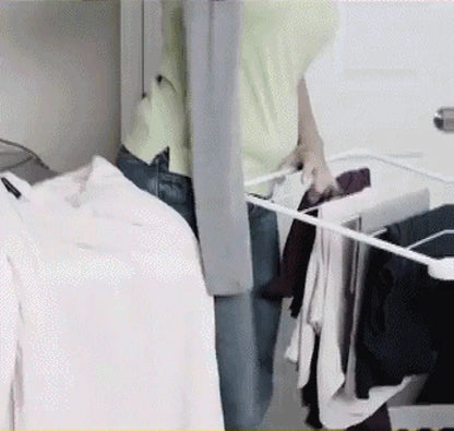 Household Flooring drying rack indoor telescopic pole drying rack Balcony Window Retractable drying rod Fixed Hanging Coat Racks