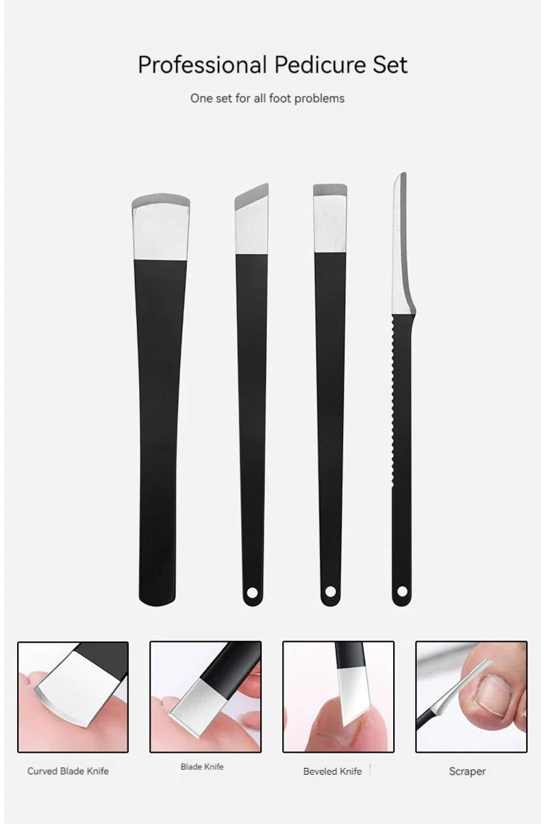Pedicure Knife Set Of Callus Nail Trimming Tools To Remove Dead Skin Scraper Home Repair Foot Nail Groove Artifacts