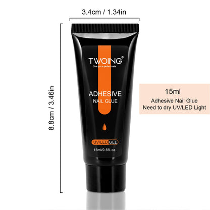 Nail Tips Glue Gel Strong Adhesive Nail Glue For False Nail Tips And Press On Nails DIY Rhinestone And Resin Gem For Nail Art