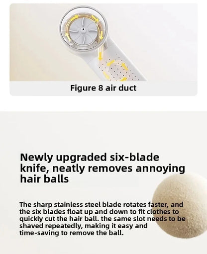 XIAOMI MIJIA Lint Remover 2,Fabric Shaver Clothes,180min Battery,6-Blade Strong Suction,USB Rechargeable,Fluff Pellet Removers