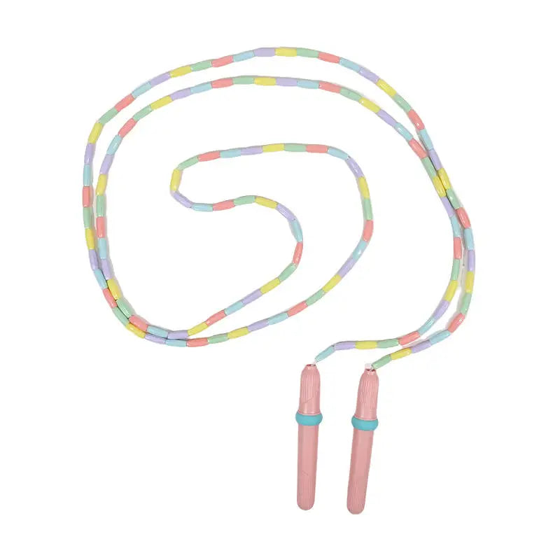 Rope Skipping Colorful Soft Beads Beaded Skipping Jump Rope For Kindergarten Pupil Choldren Beginners