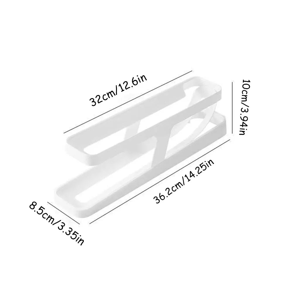 Refrigerator Side Door Egg Organizer, Rolling Egg Tray for Fridge, Keep Eggs Fresh, Space - Saving Egg Storage Solution