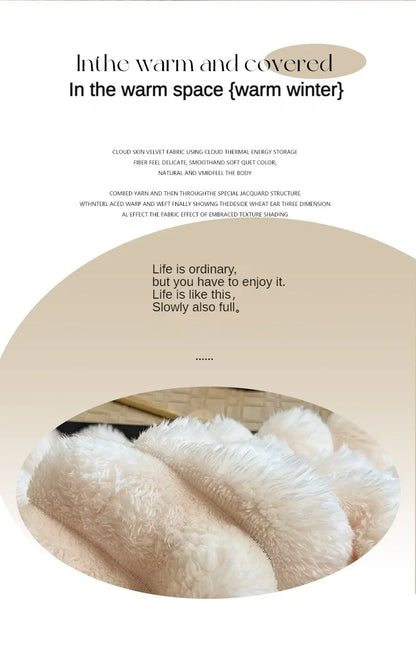 Solid Color Thickened Wide Striped Multifunctional Blanket Can Be Used As Bed Sheet Cover Blanket， Nap Blanket， Pet Blanket