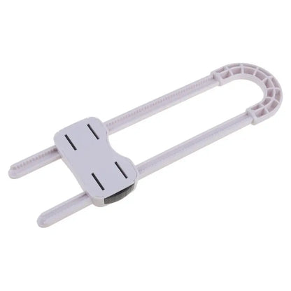 2PCS/Lot Drawer Door Cabinet Cupboard Safety Locks Baby Kids Safety Care ABS Plastic U Shaped Locks Infant Baby Protection