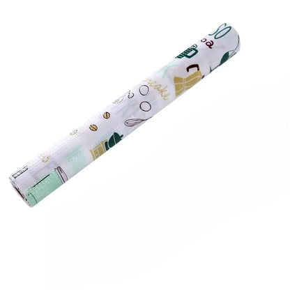 1 Roll Can Cut Table Mat Drawers Cabinet Shelf Liners Cartoon Cupboard Placemat Waterproof Oil Thickened Kitchen Stickers