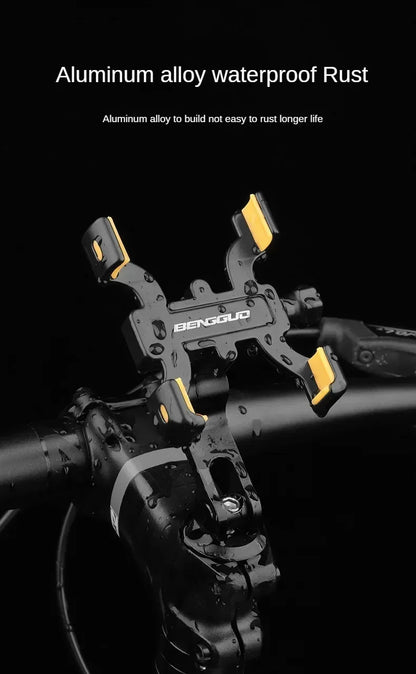 Bicycle Mountain Bike Four Claw Mobile Phone Stand Outdoor Sports Aluminum Alloy Mobile Phone Stand Cycling Mobile Phone Stand