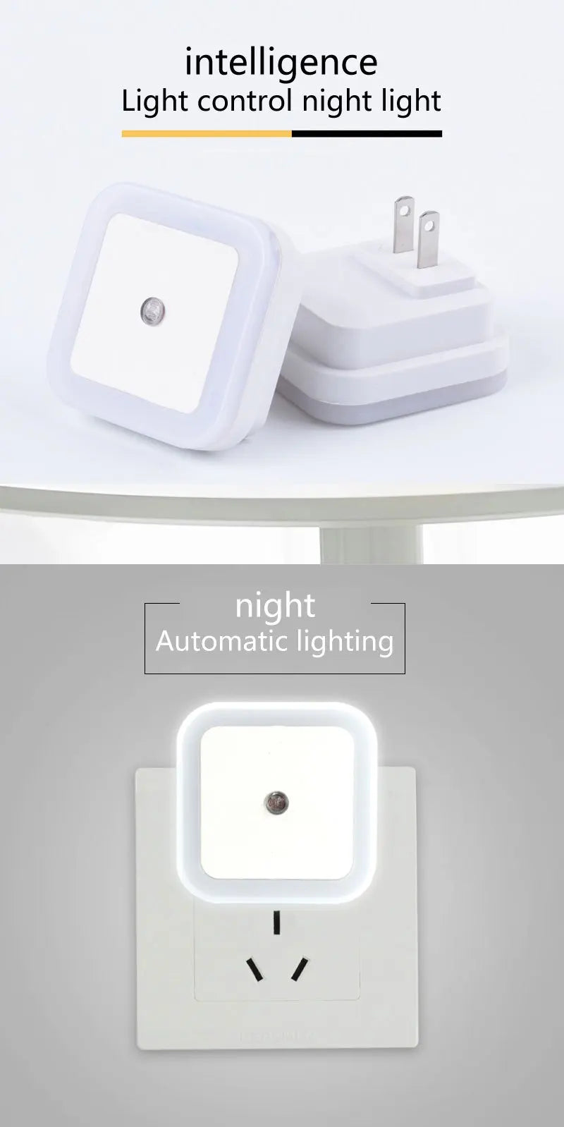 1pc Intelligent LED Induction Light Automatically Lights Up At Night, Creative Night Light