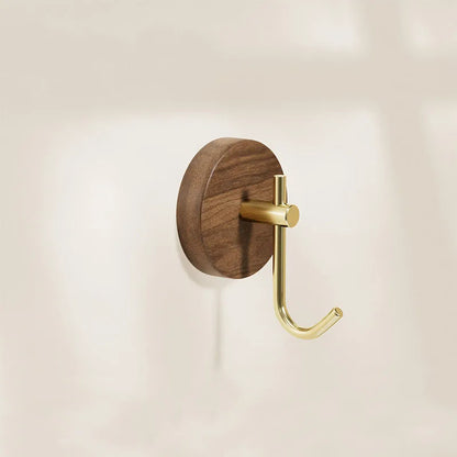 Self-Adhesive Wooden Wall Hooks for Hanging,Modern Coat Hooks,Natural Wood Hooks for Hanging Hats Towels Robe Clothes Keys Bags