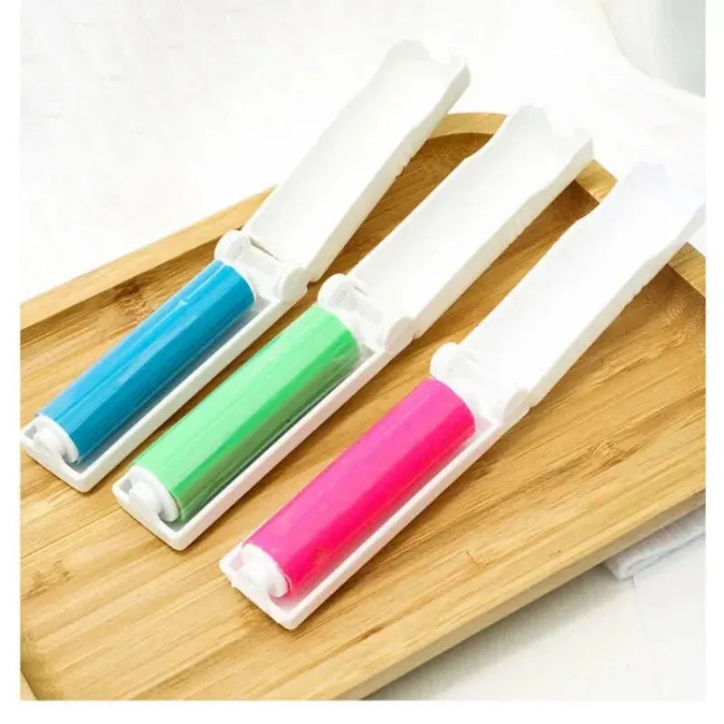 Foldable Washable Hair Collector Clothes Hair Remover Hair Removal Brush Sticky Hair Roller Rolling Brush Lint Roller Dust Colle