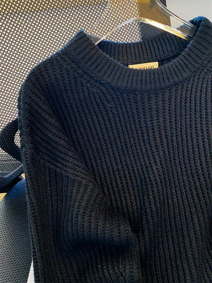 Syiwidii Oversized Sweaters for Women Knit Pullover Spring Autumn Winter Long Sleeve Causal Fashion Elegant Ladies Loose Jumpers