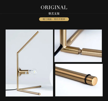 Nordic Creative Ins Style Internet Celebrity Douyin Decorative Lamp Reading Desk Study Modern and Simple Bedroom Bedside Lamp