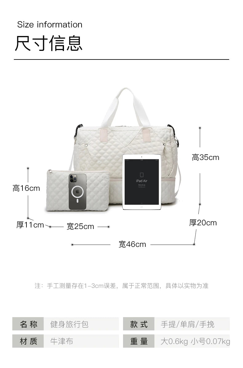 Large Capacity Travel Bags Luggage Organizer Bag Handbag Waterproof Portable Foldable Travel Clothes Storage Bag Shoulder Bags