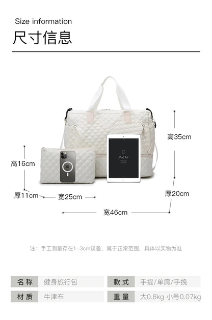 Large Capacity Travel Bags Luggage Organizer Bag Handbag Waterproof Portable Foldable Travel Clothes Storage Bag Shoulder Bags