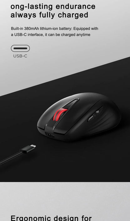 Mouse Lenovo Mouse Black Lenovo Wl200 Pro Rechargeable Light Sound Wireless Mouse