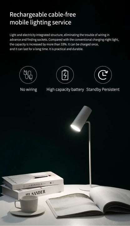 LED Table Lamp for Study Eye Protection USB Touch Dimming Reading Light Flashlight Bedroom Bedside Decor Photo Sunset Desk Lamps