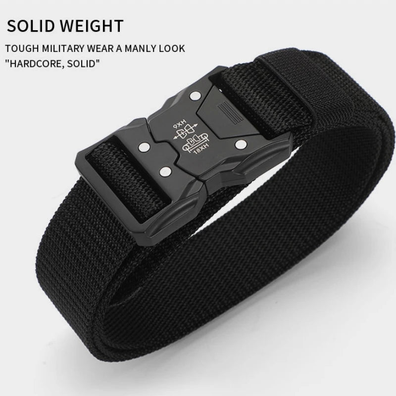 Tactical Belt Quick Release Elastic Belt Casual Tooling Training Belt Men's Trousers Belt