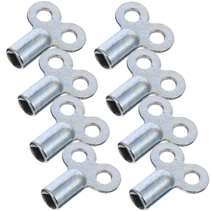6pcs Radiator Valve Key Universal Bleed Key Faucet Key Heater Wrench Square Hole Key Gas Key Plumbers Tool Key Socket Keys Hand
