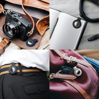 Silicone Steel Clip Compatible with Apple AirTag - Protective Silicone Clip for Tracker Protect Keychain Silicone Cover