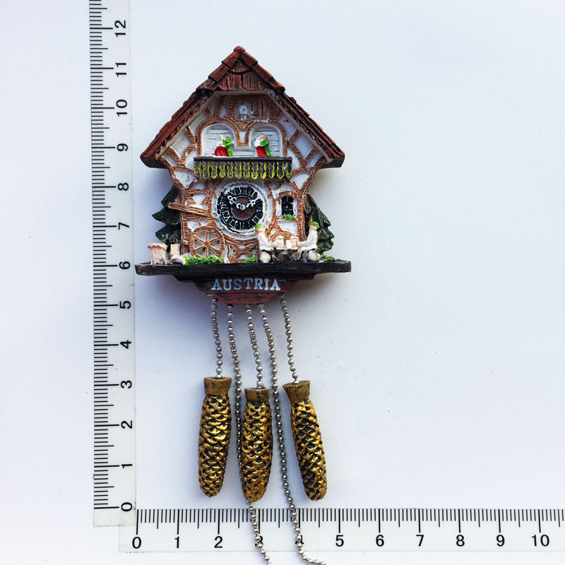 Beautiful Fridge Magnets Souvenir Cuckoo Clock Fridge Magnet Refrigerator Stickers Decorative Magnets Magnetico Refrigerador