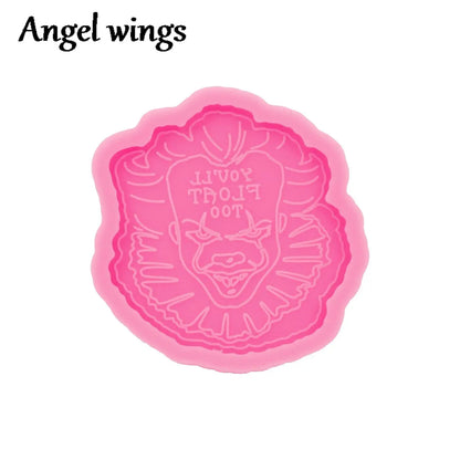 DY1206 African Tribal Symbols Badge Reel Mold Epoxy Resin, Medical,Medical, Physical Therapy, Pharmacy Nursing Chocolate Moulds