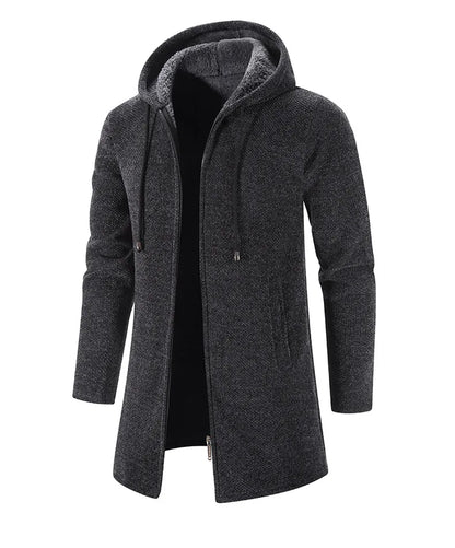 Men's Sweaters Coat Autumn Winter New Hot Warm Zipper Medium Long Cardigan Sweaters Man Casual Knitwear Sweatercoat mens clothes