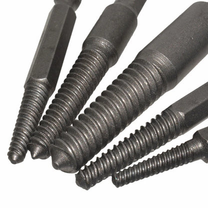 Screw Extractor Set,10 Pcs Screw Extractor,1/4Inch Hex Shank Broken Screw Extractor,Screw Remover & Extractor Bit Set