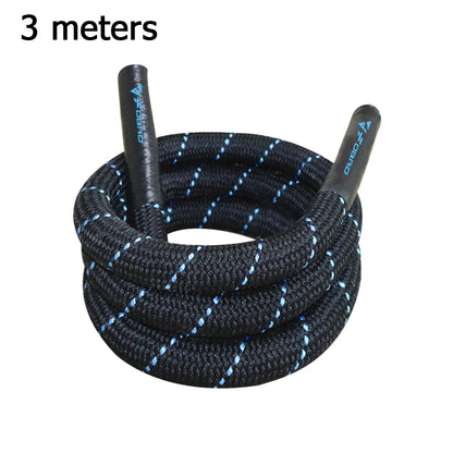 Battle Rope 38MM*3M 9M 12M 15M Length Fitness Polyester Heavy Jump Skip for Home Gym Body Workout Core Strength Training Muscle