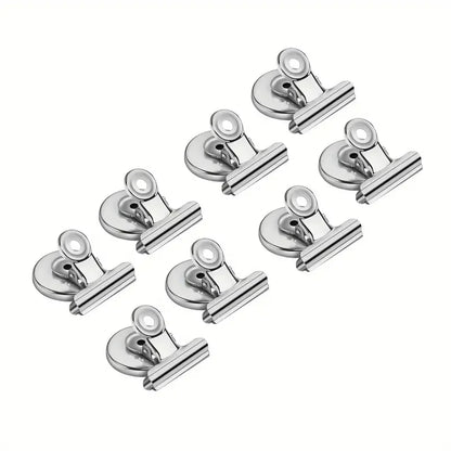 4/8Pcs Strong Grip Magnetic Fridge Clips Heavy Duty Refrigerator Magnets Clips for Whiteboard, Office, Locker and Photo Displays