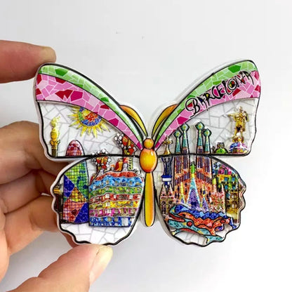 Europe Spain Barcelona Madrid Valencia Alicante Benidorm  3D Fridge Magnets Decoration Handicraft Magnetic Refrigerator