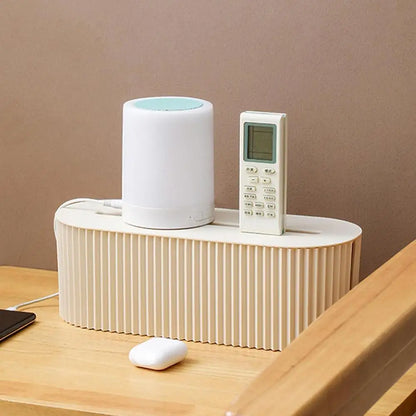 Cable Storage Cases Power Strip Boxes Cord Hider and Management Box Flexible Wire Storage Extension Hider for Desk Home Kitchen