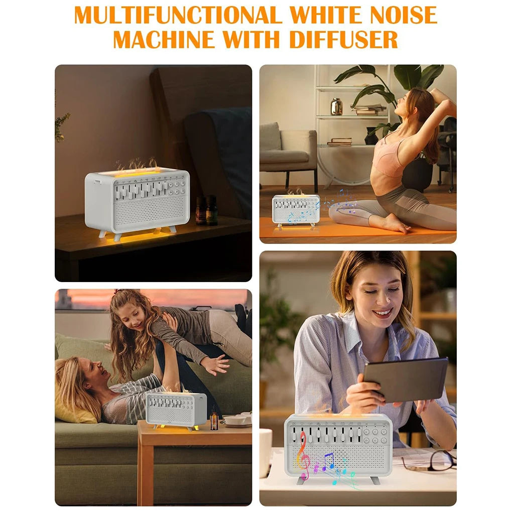 Wireless Bluetooth Speaker Noise Timed Natural Sounds Music Box Improve Sleep Rain Sea Waves Bird Thunder Relax Reduce Stress
