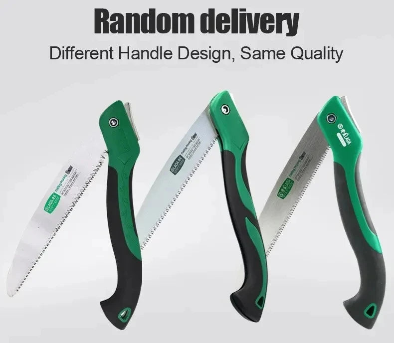 LAOA Quick folding saw, adjustable angle, waist hanging hand saw, woodworking saw, camping saw, hand board garden saw