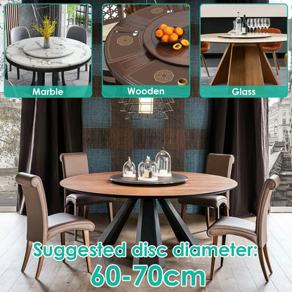 14 Inch Rotating Metal Turntables Dining Table Bearing Heavy Duty Round Dining Table Smooth Swivel Plate for Dining Table
