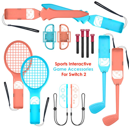 Sports Interactive Game Accessories For Switch 2, Boxing, Tennis, Golf, Fencing Gear for NS 2 Game Console, Gift For Gamers